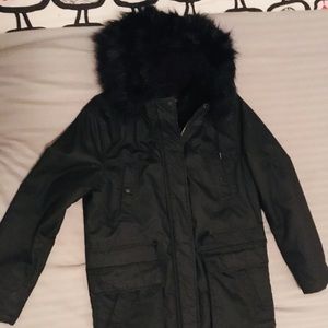 Black coat size S/P/CH. American Eagle Outfitters.